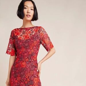 Anthropologie Eva Franco Embroidered Midi Dress